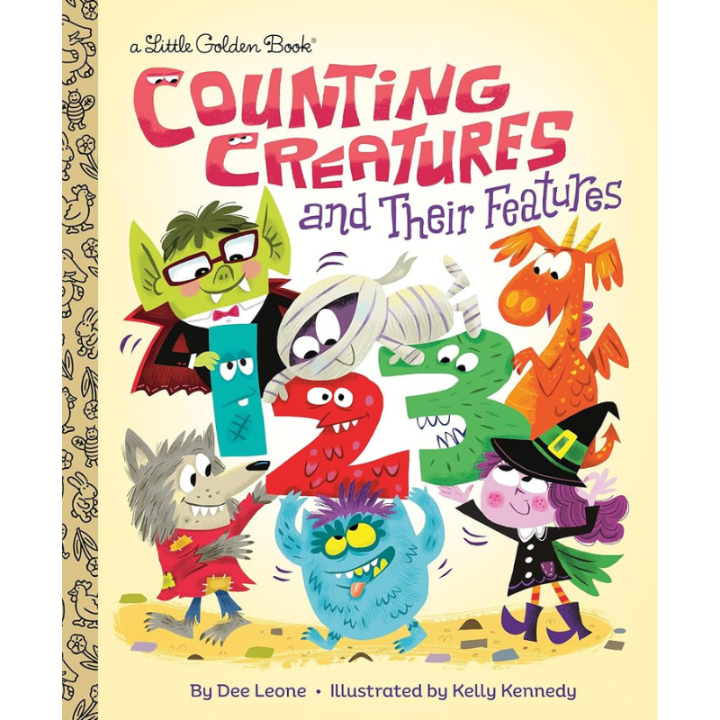 Counting Creatures and Their Features (Little Golden Book)