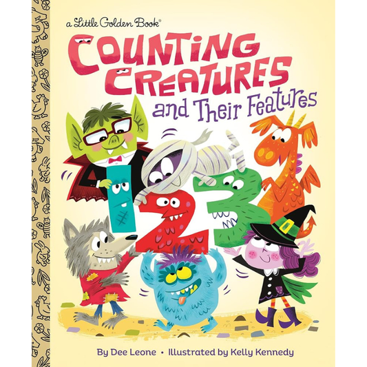Counting Creatures and Their Features (Little Golden Book)