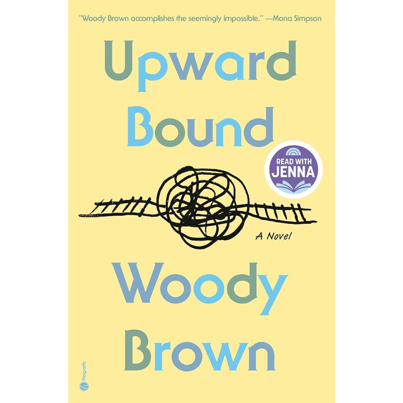 Book cover of 'Upward Bound' by Woody Brown with a yellow background and text.