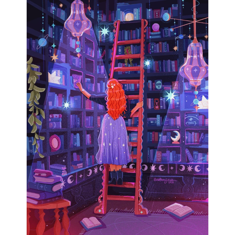 Celestial Library: 5x7 - Brittany Keller Art