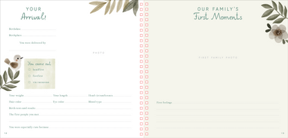 Baby's First Years: A Modern Memory Book with Keepsake Box