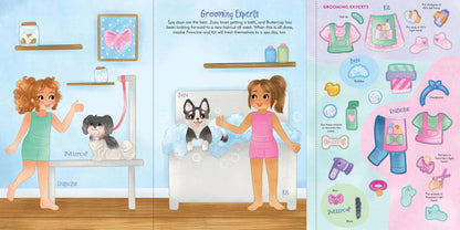 Puppies Sticker Doll Dress-Up Book