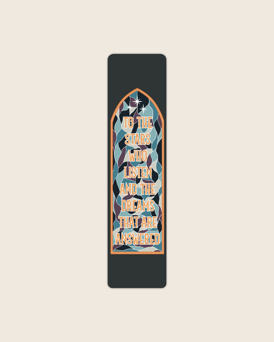 To The Stars Who Listen - ACOTAR Stained-Glass Bookmark