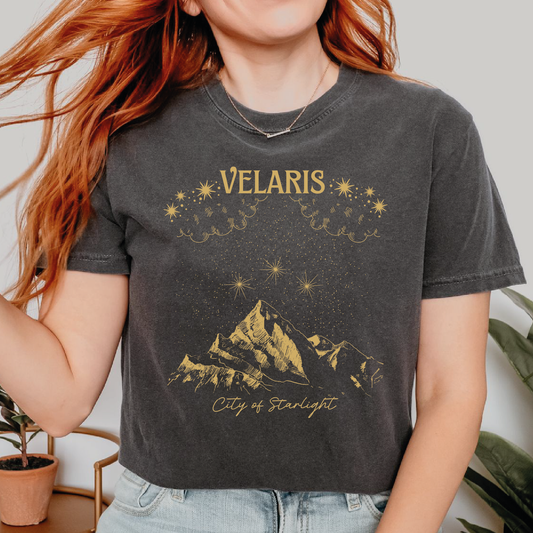 Velaris Starlit Fantasy City Comfort Colors T-Shirt