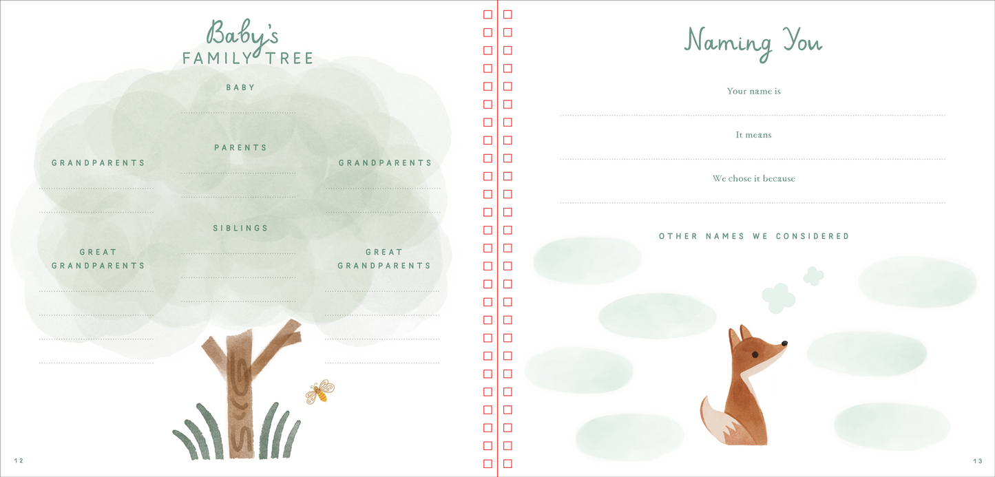 Baby's First Years: A Modern Memory Book with Keepsake Box