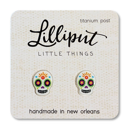 Sugar Skull Earrings - Day of the Dead - Dia de los Muertos