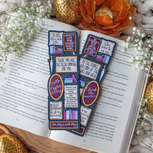 ACOTAR Quote Wall Die-Cut Bookmark