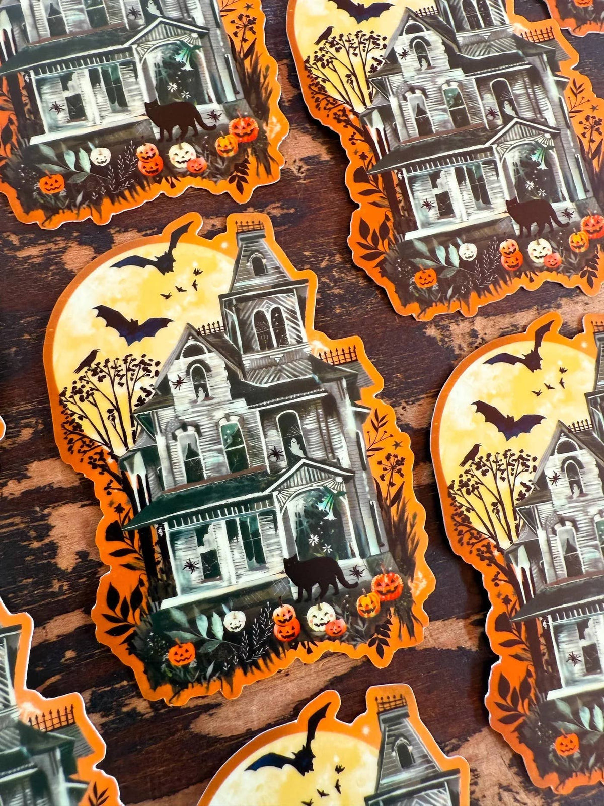 Haunted House - Glow in The Dark Sticker - Katie Daisy