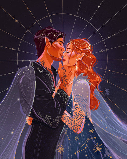 Bound by Starlight *Gold Foil Print*: 5x7 - Brittany Keller Art