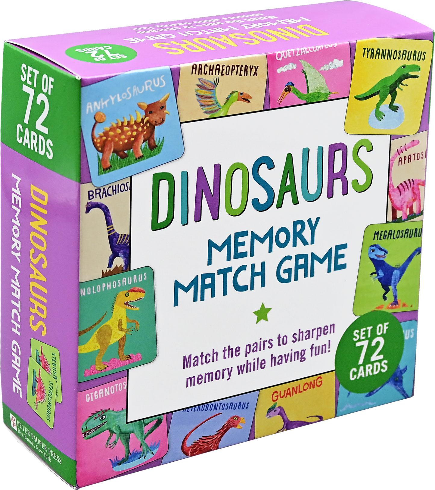Dinosaurs Memory Match Game (Set of 72 cards)