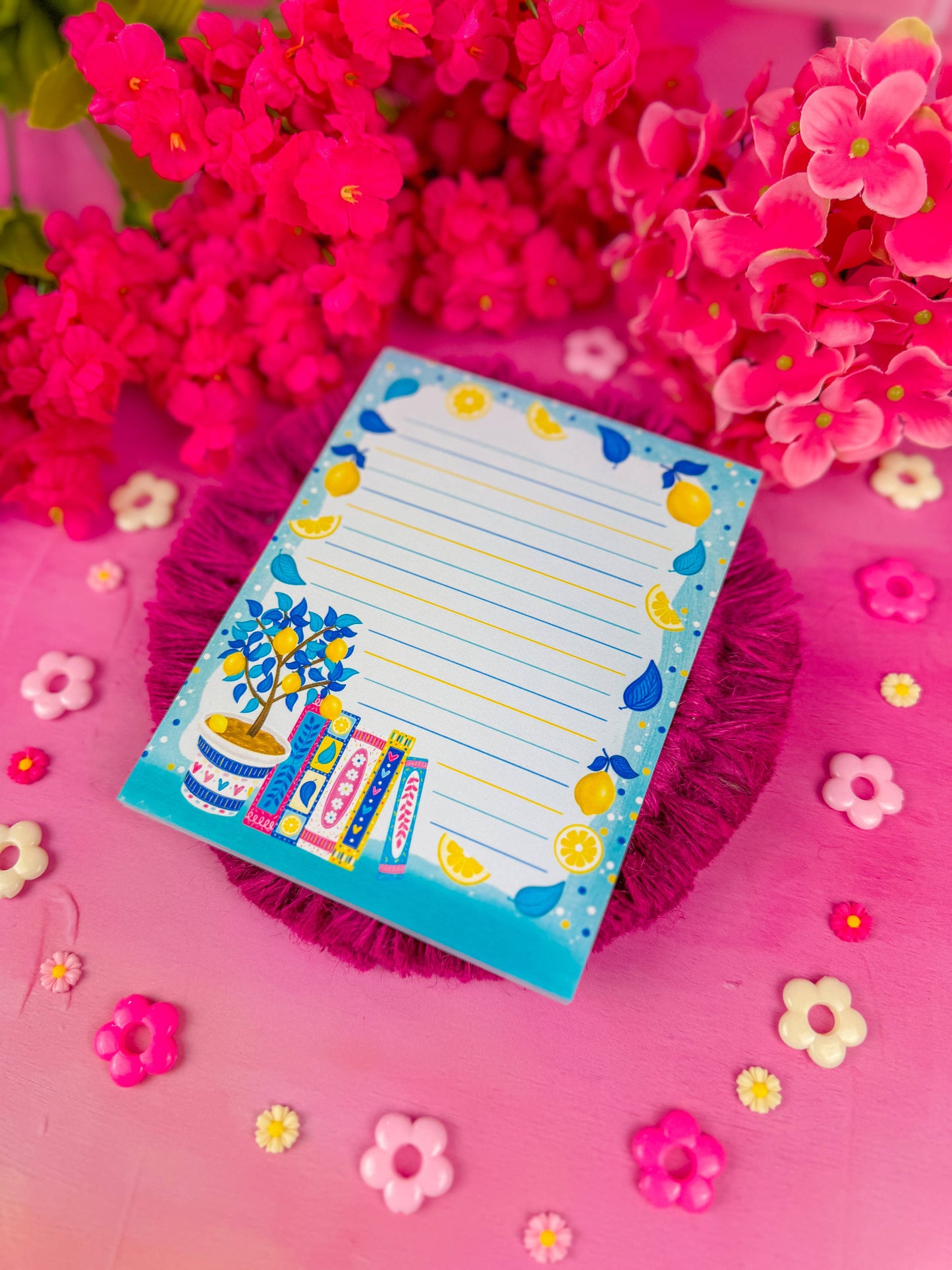 Lemon Book Stack Notepad