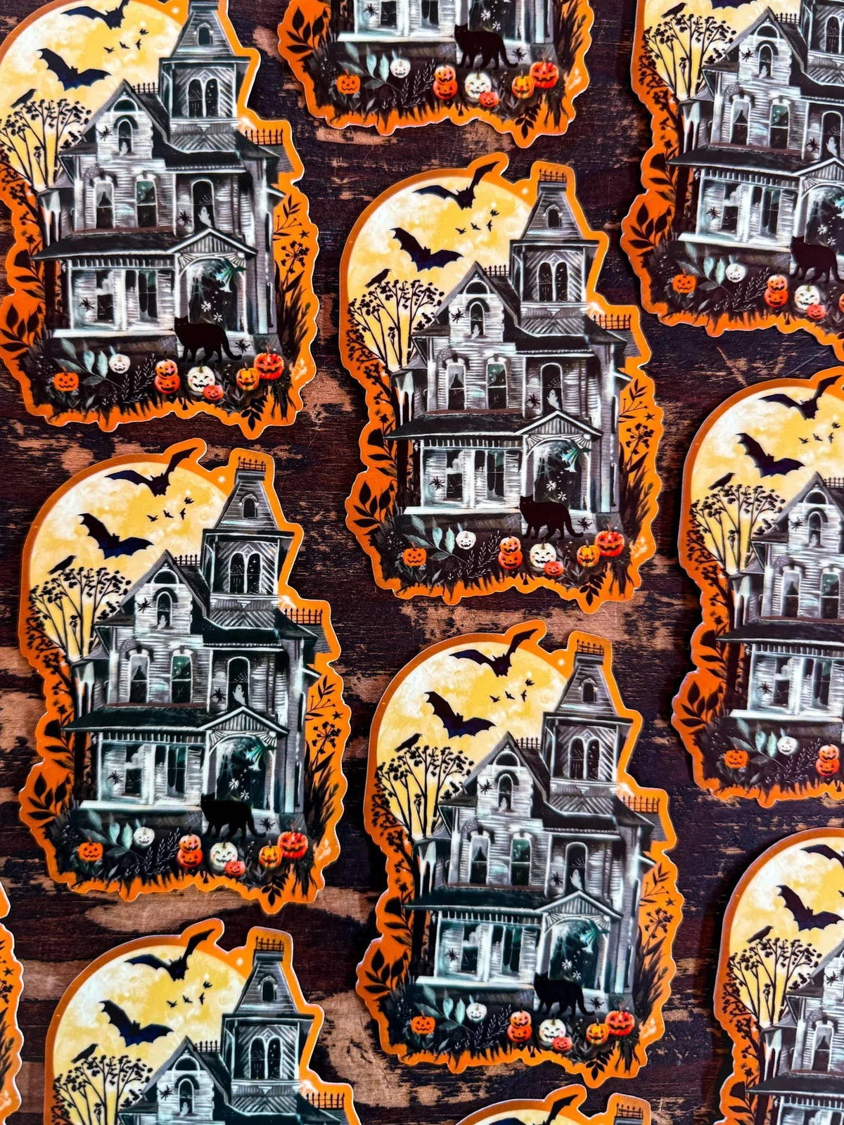 Haunted House - Glow in The Dark Sticker - Katie Daisy