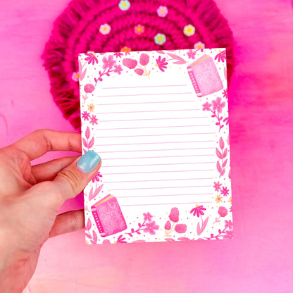 Pink Florals Notepad