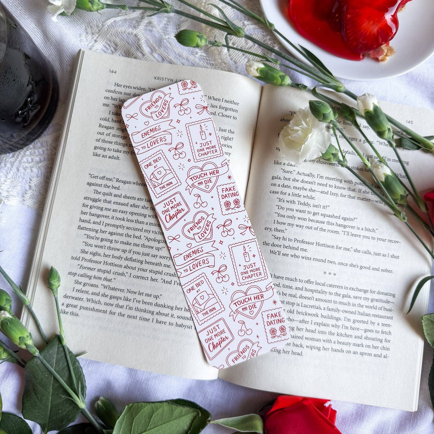 Romance Tropes Bookmark
