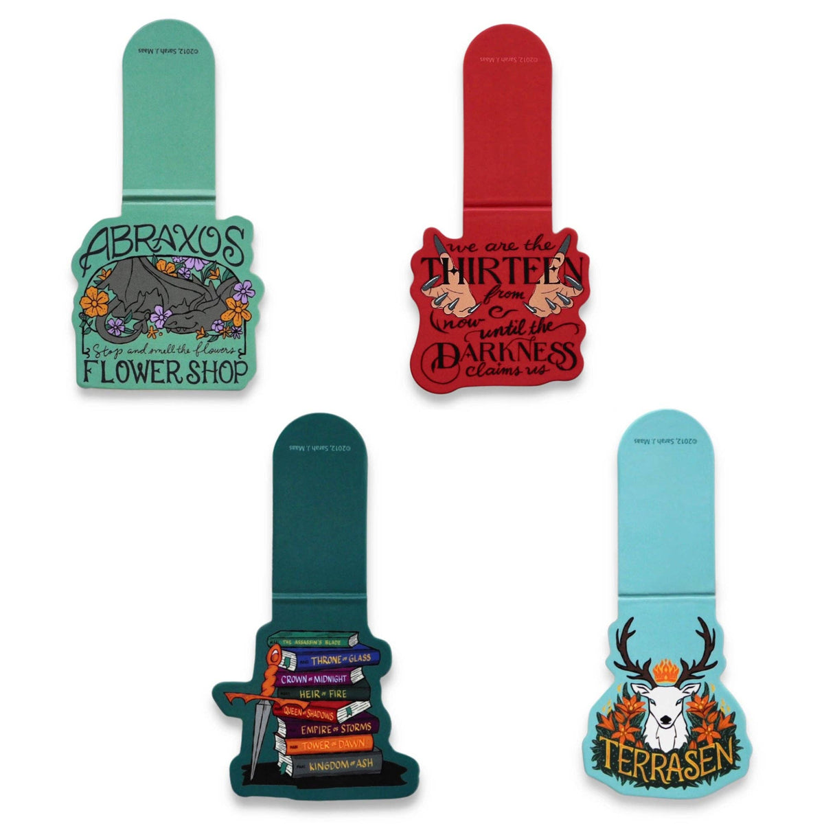 Throne of Glass Magnetic Bookmarks (4-Pack)