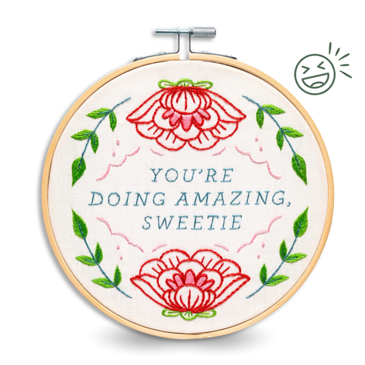 You're Doing Amazing Sweetie Embroidery Kit